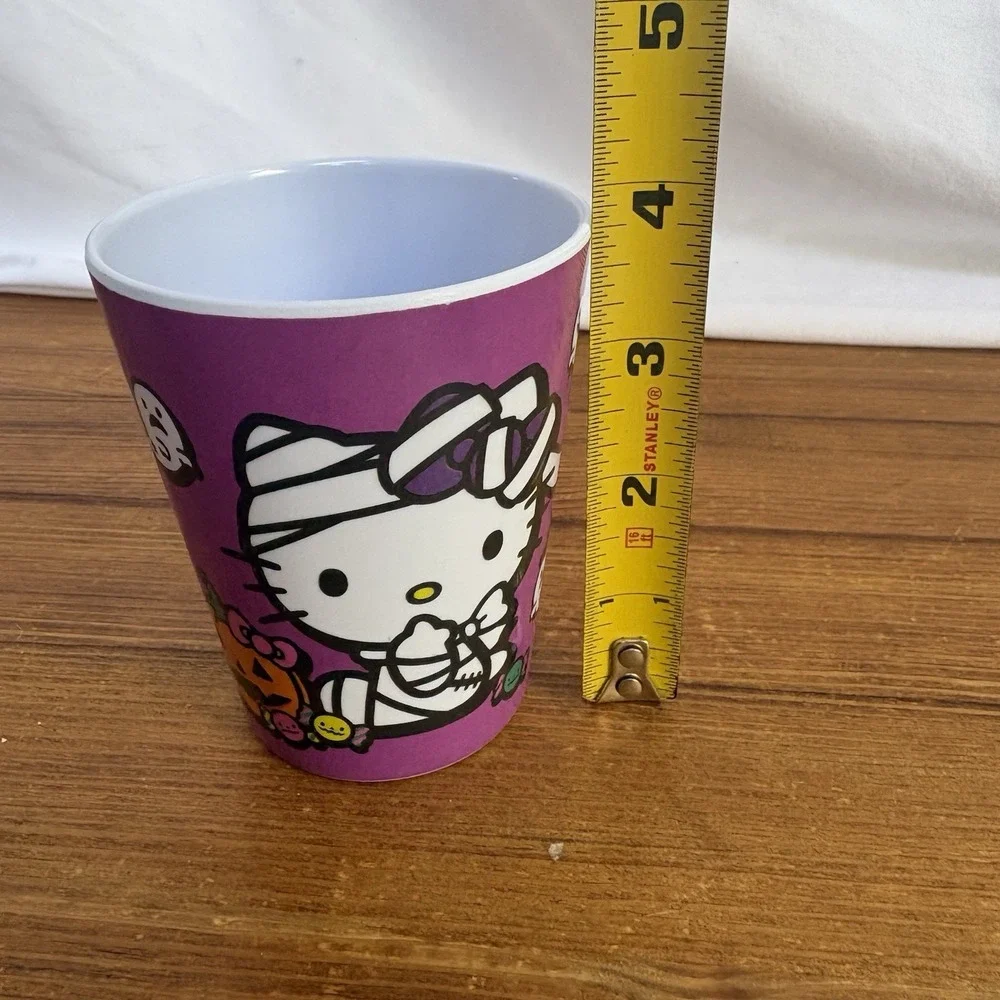 Sanrio Hello Kitty Halloween Boo Kids 4pc Melamine Dinner Set Purple